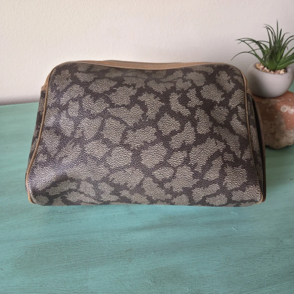 Yves Saint Laurent Brown and Tan Makeup Bag - Picture 4 of 8